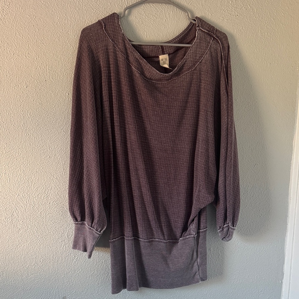 Free People / We The Free Purple Tunic Top
